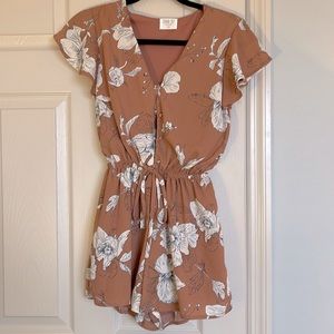 Short sleeve romper